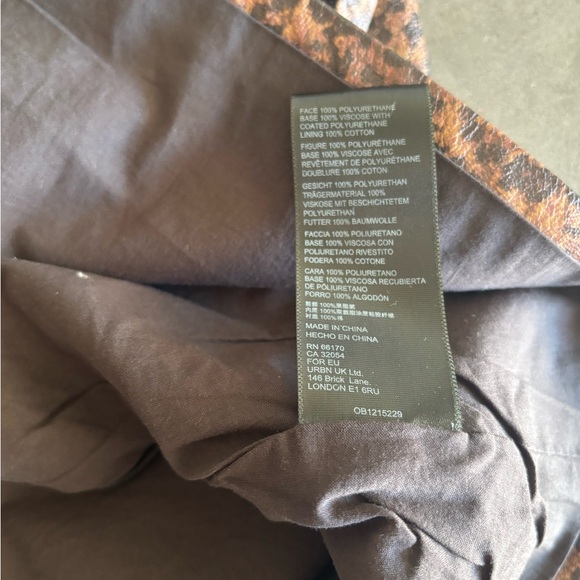 NWT Free People Printed Fake Out Brown Leopard Print Faux Wrap Mini‎ Skirt - Picture 8 of 8